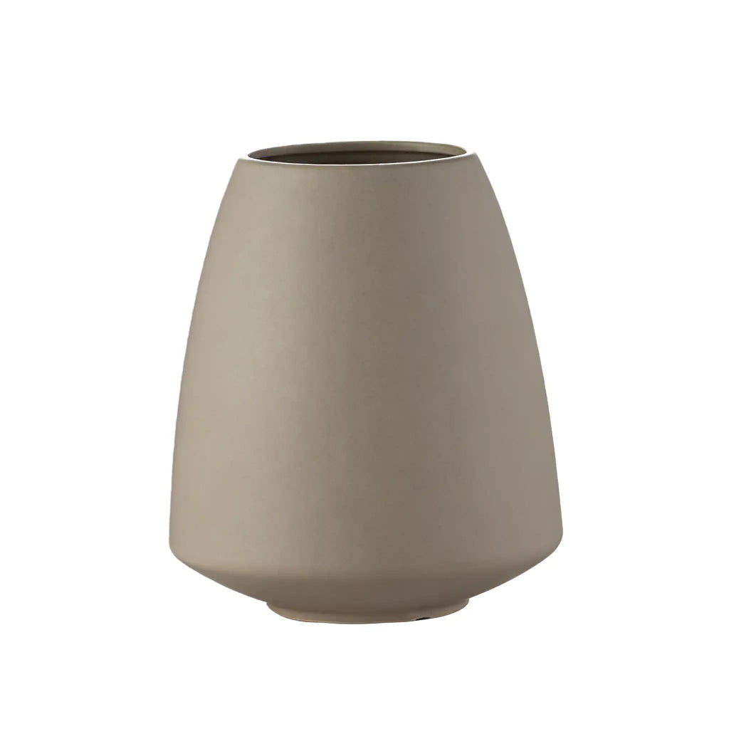 Minimalist Light Apricot White Pottery Planter
